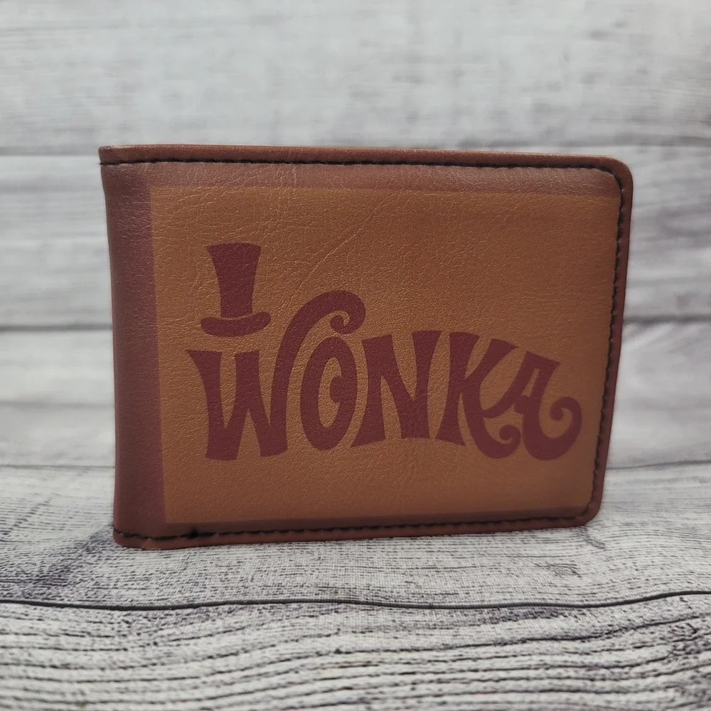 Buckle-Down Willy Wonka Chocolate Factory Bifold Wallet Brown New